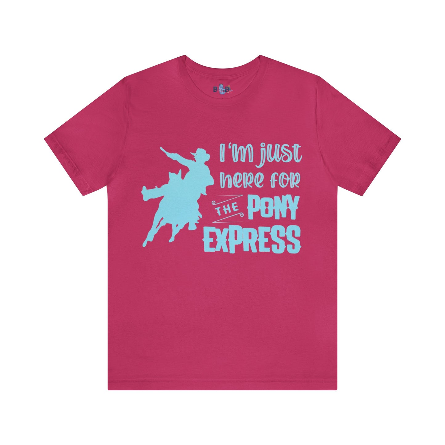 I'm Just Here For The Pony Express ( light blue Gradient)