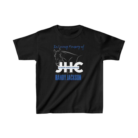 In loving memory of Randy Jackson youth tee (white words)